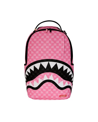 SPRAYGROUND ZAINO PINK AND BLACK DRIP CHECK DLXSV BACKPACK 910B7649NSZ 225