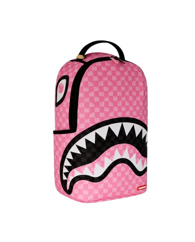SPRAYGROUND ZAINO PINK AND BLACK DRIP CHECK DLXSV BACKPACK 910B7649NSZ 225