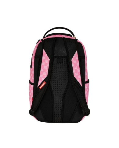 SPRAYGROUND ZAINO PINK AND BLACK DRIP CHECK DLXSV BACKPACK 910B7649NSZ 225