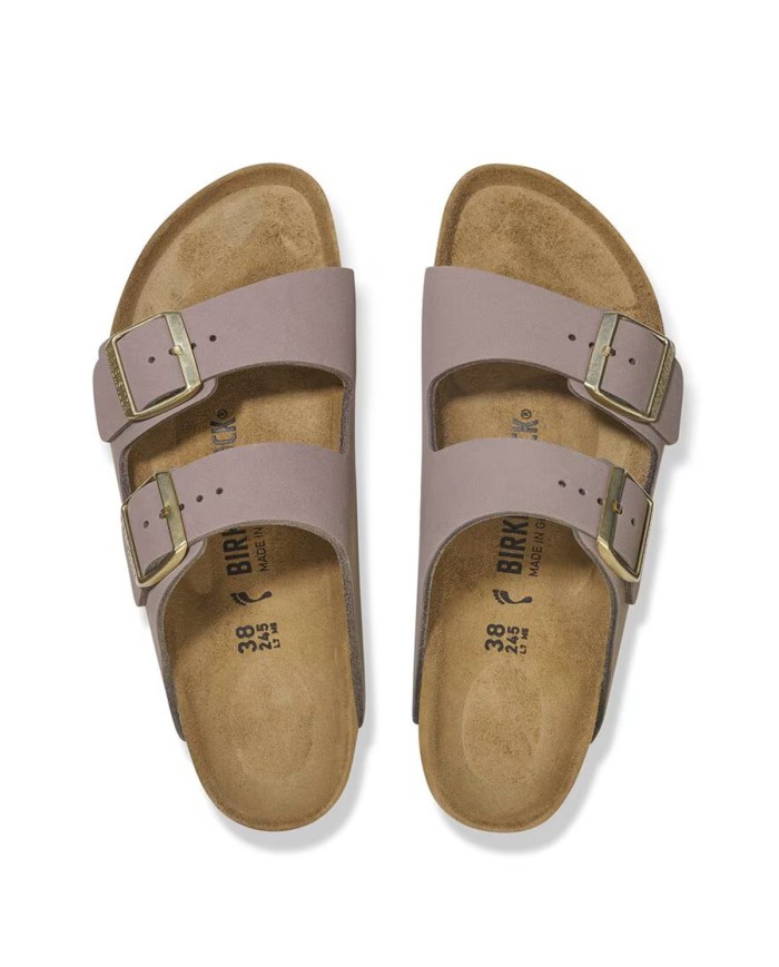 BIRKENSTOCK SANDALO DONNA ARIZONA FADED NUBUCK LEATHER PURPLE  1029428 CO
