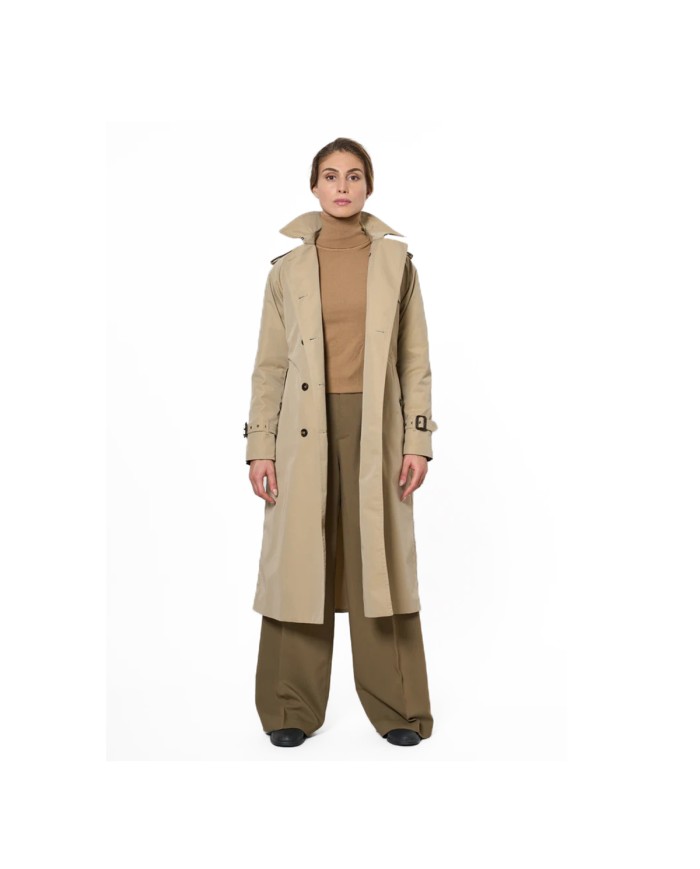 L'IMPERMEABILE TRENCH NELSON LONG INTERNO STACCABILE BLUE NEWGABM-903 225