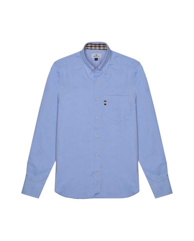 AQUASCUTUM CAMICIA BUTTON DOWN OXFORD LIGHT BLUE AA-005 225