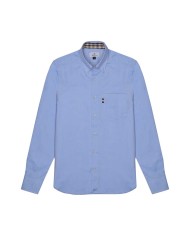 AQUASCUTUM CAMICIA BUTTON DOWN OXFORD LIGHT BLUE AA-005 225