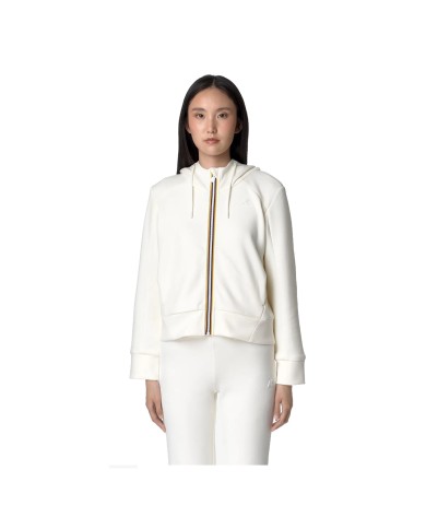 K-WAY GIACCA DONNA DIVINE LIGHT SPACER IN PILE WHITE GARDENIA K2132CW CO