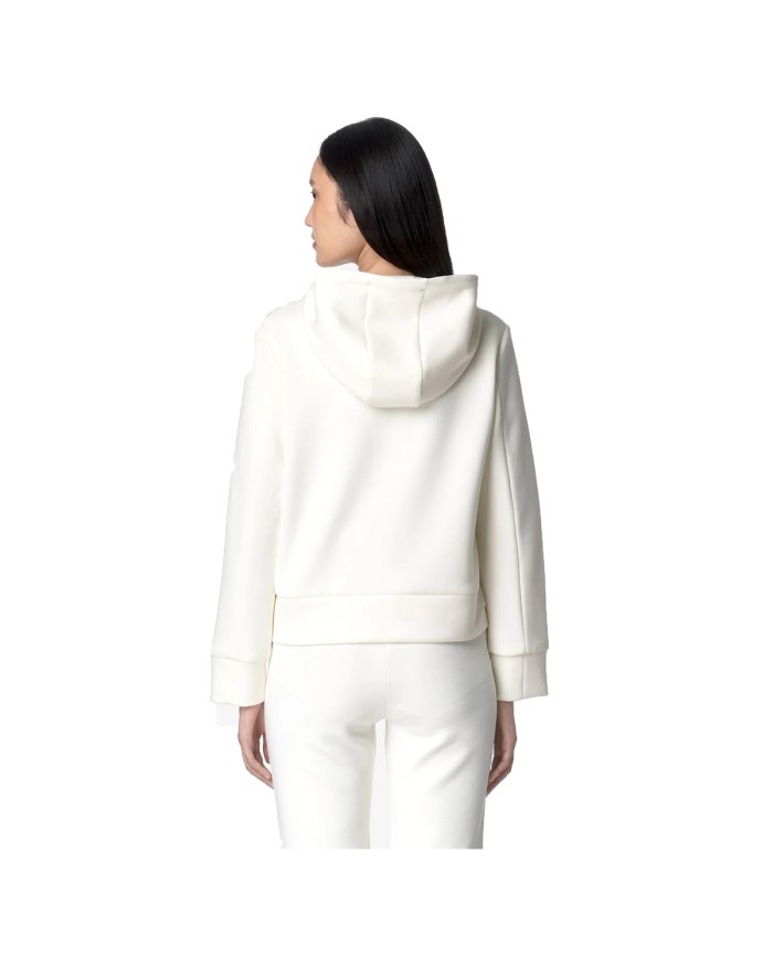 K-WAY GIACCA DONNA DIVINE LIGHT SPACER IN PILE WHITE GARDENIA K2132CW CO