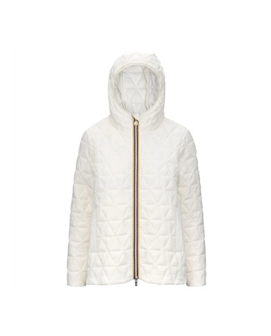 K-WAY GIACCA DONNA MADLAINE DIAMOND QUILTED WARM WHITE GARDENIA K2136FW CO
