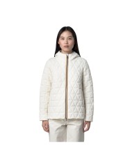 K-WAY GIACCA DONNA MADLAINE DIAMOND QUILTED WARM WHITE GARDENIA K2136FW CO