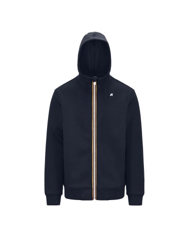 K-WAY GIACCA UOMO RAINER SPACER  FELPATA CON CAPPUCCIO  BLUE DEPHT K2141DW CO