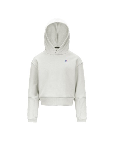 K-WAY GIACCA DONNA NINETTE BRUSHED PC FELPA CON CAPPUCCIO WHITE GARDENIA K4147KW CO