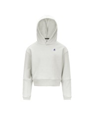 K-WAY GIACCA DONNA NINETTE BRUSHED PC FELPA CON CAPPUCCIO WHITE GARDENIA K4147KW CO