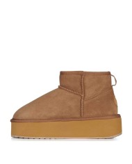 EMU AUSTRALIA STIVALETTI MICRO FLATFORM CHESTNUT W13082  225