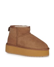EMU AUSTRALIA STIVALETTI MICRO FLATFORM CHESTNUT W13082  225