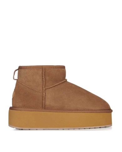 EMU AUSTRALIA STIVALETTI MICRO FLATFORM CHESTNUT W13082  225