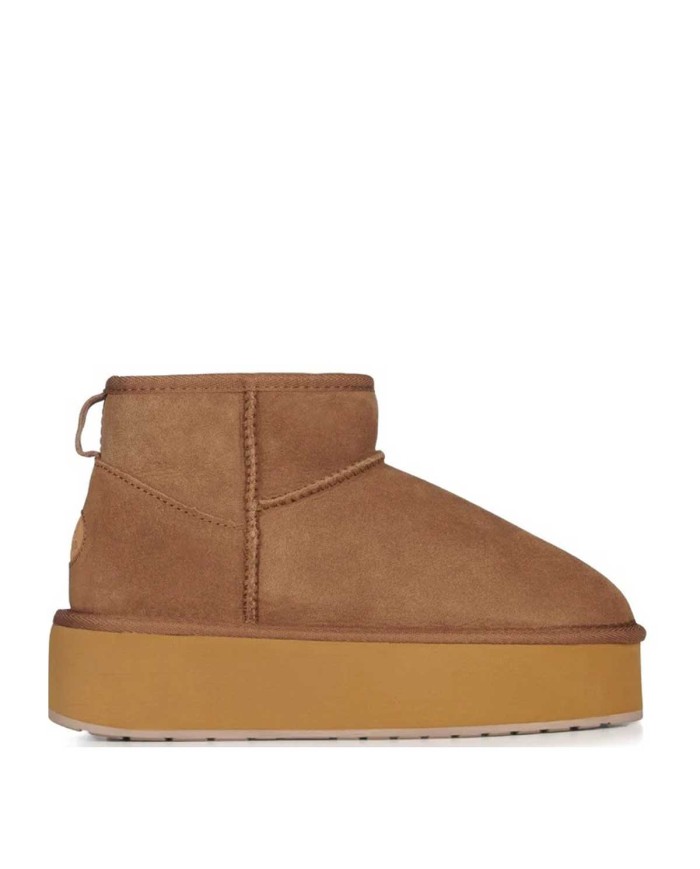 EMU AUSTRALIA STIVALETTI MICRO FLATFORM CHESTNUT W13082  225