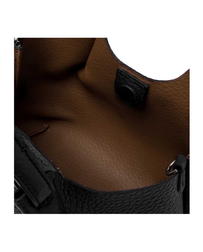 GIANNI CHIARINI HANDBAG CON TRACOLLA DUA NERO/CASTORO BS 9719 RNGDBL 225