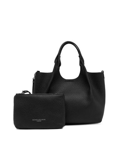 GIANNI CHIARINI HANDBAG CON TRACOLLA DUA NERO/CASTORO BS 9719 RNGDBL 225