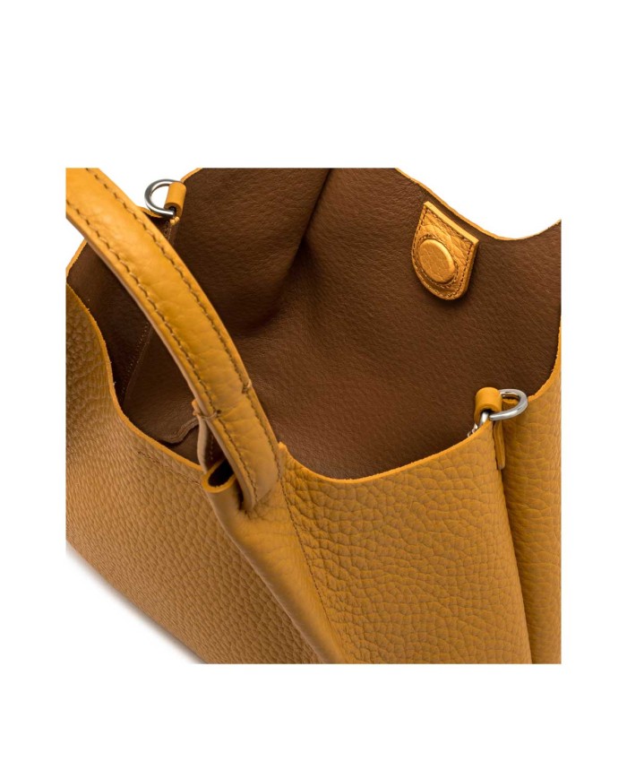 GIANNI CHIARINI HANDBAG CON TRACOLLA DUA AMBER/CASTORO BS 9719 RNGDBL 225