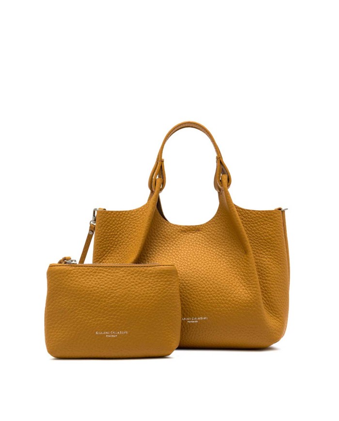 GIANNI CHIARINI HANDBAG CON TRACOLLA DUA AMBER/CASTORO BS 9719 RNGDBL 225