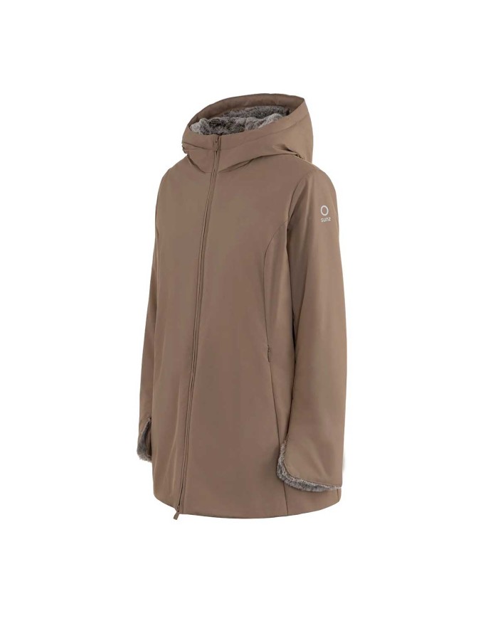 SUNS PARKA DONNA  MARMOLADA FUR  NOCE GBS53020D  225