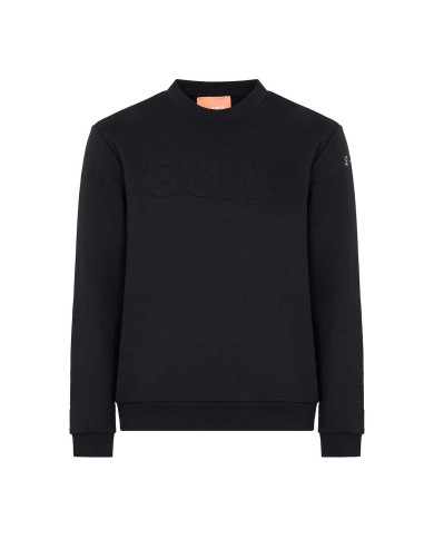 SUNS FELPA UOMO GIPO BOS CON LOGO EMBOSSED BLACK MFS63005U 225