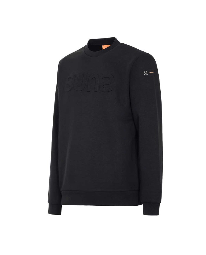 SUNS FELPA UOMO GIPO BOS CON LOGO EMBOSSED BLACK MFS63005U 225