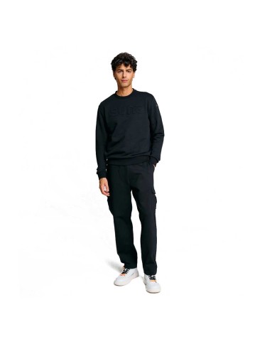 SUNS FELPA UOMO GIPO BOS CON LOGO EMBOSSED BLACK MFS63005U 225