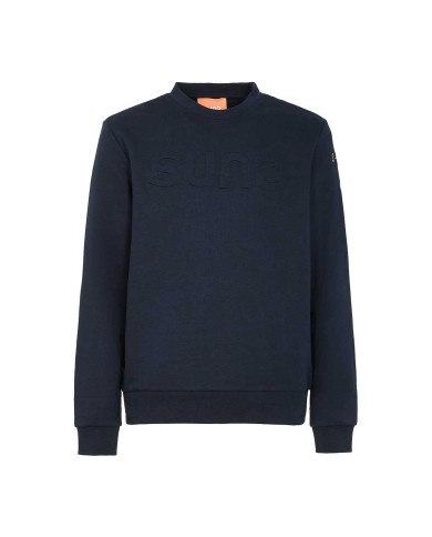 SUNS FELPA UOMO GIPO BOS CON LOGO EMBOSSED DARK BLUE MFS63005U 225
