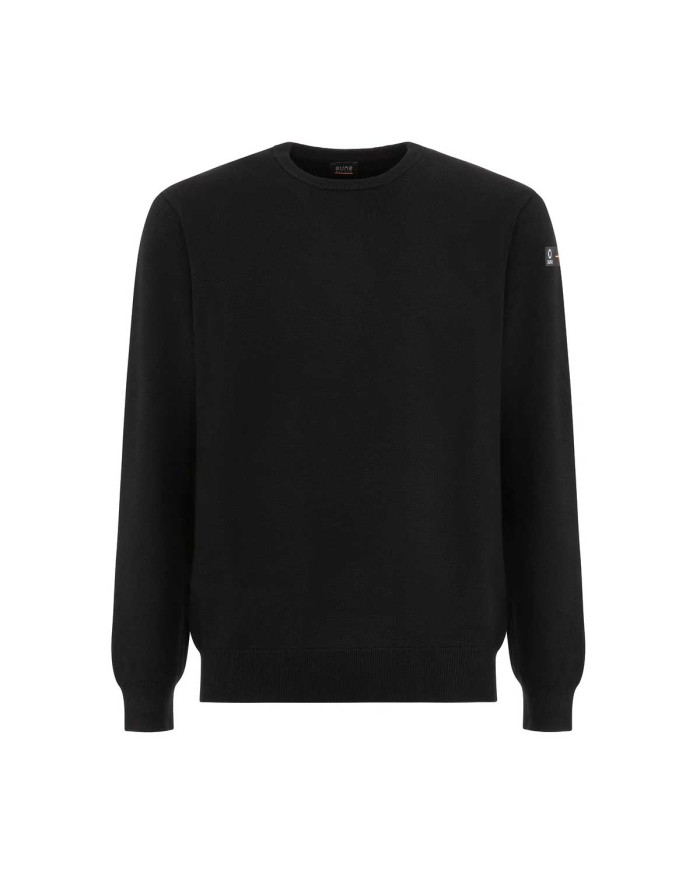 SUNS MAGLIONE UOMO GIROCOLLOCARLOS EASY IN FILATO MORBIDO BLACK MGS63015U 225