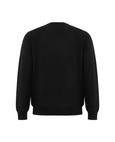 SUNS MAGLIONE UOMO GIROCOLLOCARLOS EASY IN FILATO MORBIDO BLACK MGS63015U 225