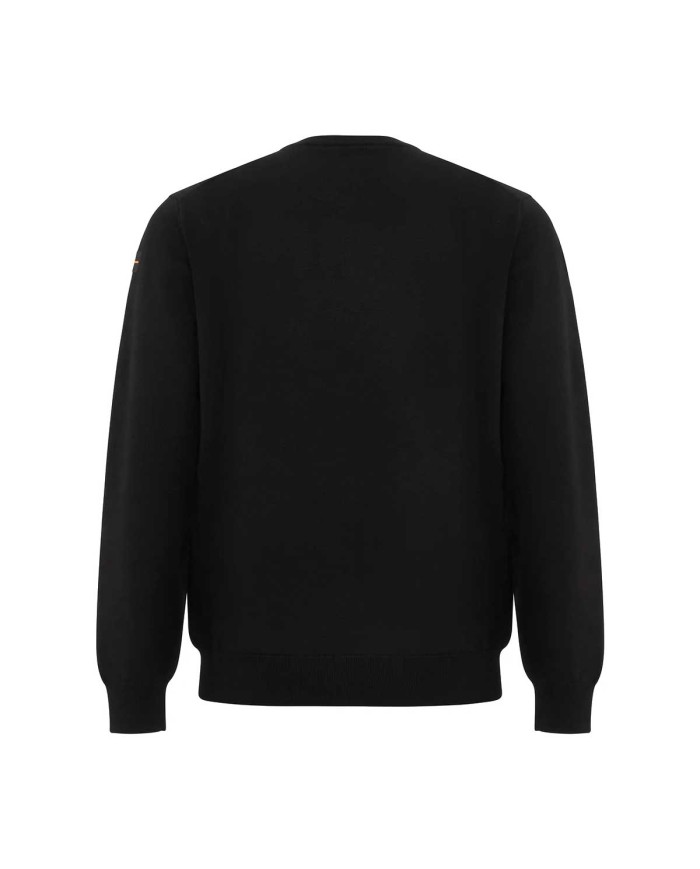 SUNS MAGLIONE UOMO GIROCOLLOCARLOS EASY IN FILATO MORBIDO BLACK MGS63015U 225