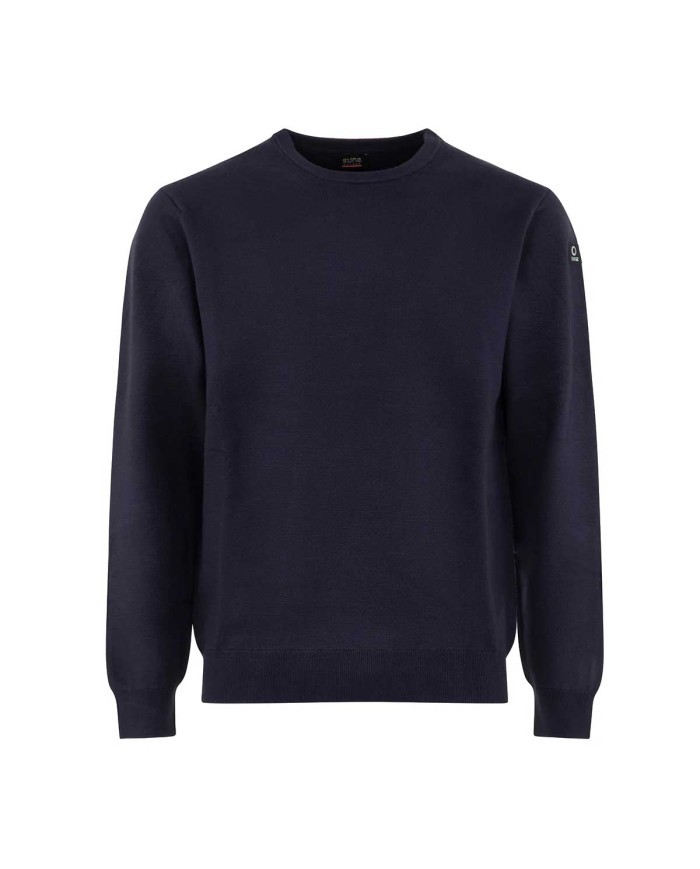 SUNS MAGLIONE UOMO GIROCOLLOCARLOS EASY IN FILATO MORBIDO DARK BLUE MGS63015U 225
