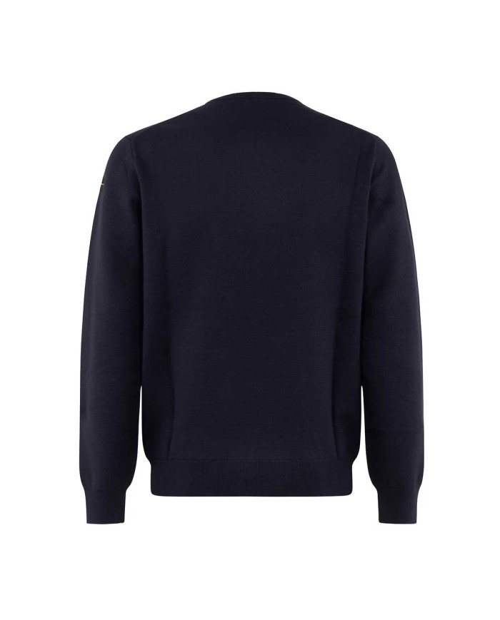 SUNS MAGLIONE UOMO GIROCOLLOCARLOS EASY IN FILATO MORBIDO DARK BLUE MGS63015U 225