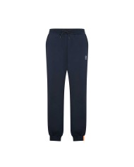 SUNS PANTALONE IN FELPA UOMO ALESSANDRO TAG CON COULISSE IN VITA DARK BLUE PFS63001U 225
