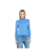 LIU-JO DONNA MAGLIA CHIUSA MANICHE LUNGHE SUGAR BLUE CF5041 225
