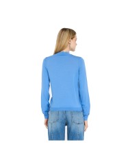 LIU-JO DONNA MAGLIA CHIUSA MANICHE LUNGHE SUGAR BLUE CF5041 225