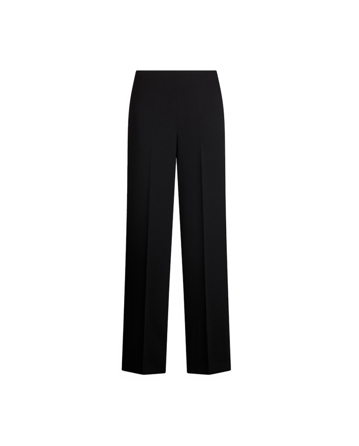 LIU-JO DONNA PANTALONI A PALAZZO EVER SATIN NERO CF5126 225