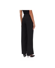 LIU-JO DONNA PANTALONI A PALAZZO EVER SATIN NERO CF5126 225