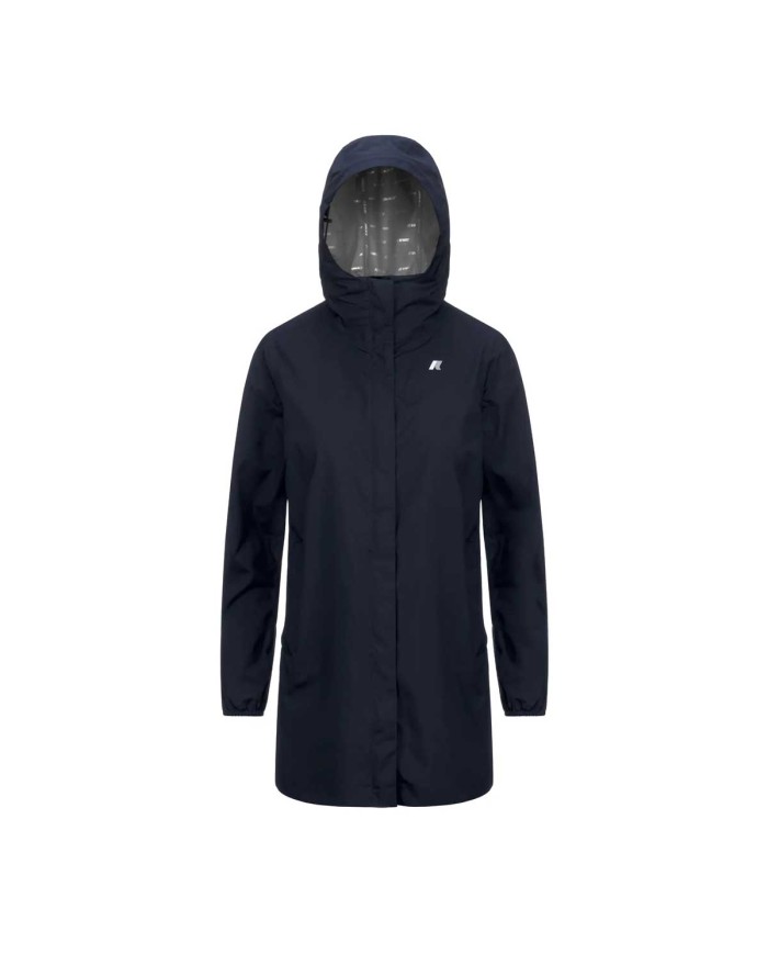 K-WAY GIACCA IMPERMEABILE DONNA SOPHIE STRETCH DOT JACKETS BLUE DEPTH K5127NW 225