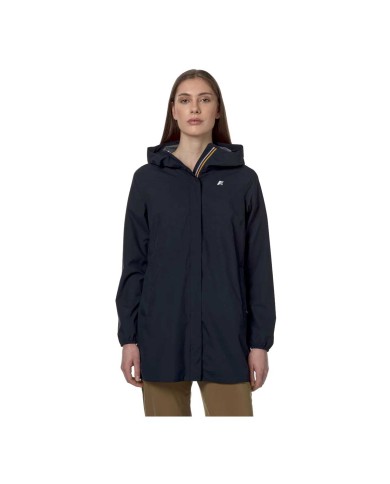 K-WAY GIACCA IMPERMEABILE DONNA SOPHIE STRETCH DOT JACKETS BLUE DEPTH K5127NW 225