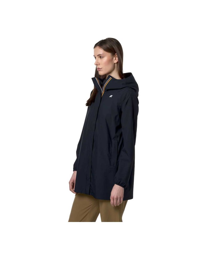 K-WAY GIACCA IMPERMEABILE DONNA SOPHIE STRETCH DOT JACKETS BLUE DEPTH K5127NW 225