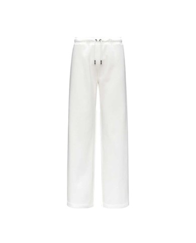 K-WAY PANTALONI TUTA PALAZZO DONNA LOYRE BRUSHED PC WHITE GARDENIA K51338W