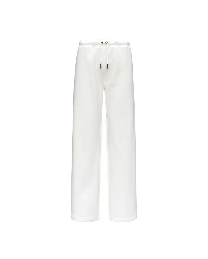 K-WAY PANTALONI TUTA PALAZZO DONNA LOYRE BRUSHED PC WHITE GARDENIA K51338W