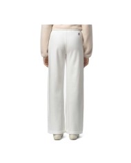 K-WAY PANTALONI TUTA PALAZZO DONNA LOYRE BRUSHED PC WHITE GARDENIA K51338W