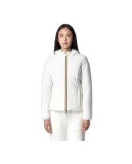 K-WAY GIACCA DONNA LILY ST WARM REVERSIBILE CORTO  WHITE/GARDENIA K6128TW