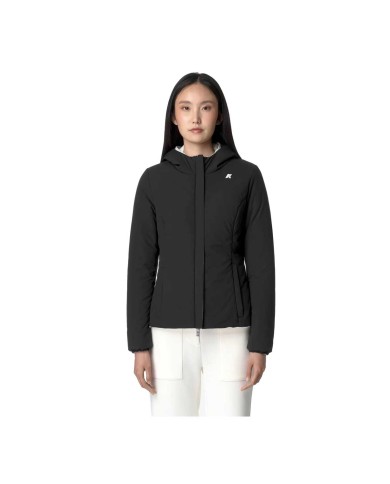 K-WAY GIACCA DONNA LILY ST WARM REVERSIBILE CORTO  WHITE/GARDENIA K6128TW