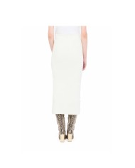 LIU-JO GONNA DONNA LUNGA IN MAGLIA BIANCO LANA MF5372 225