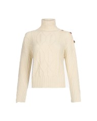 LIU-JO MAGLIA DONNA DOLCE VITA IN LANA CON BOTTONI GIOGIELLO NATURALE MF5425 225