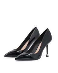 LIU-JO CALZATURE SCARPA DONNA DECOLLETE DEMI 04 IN VERNICE PATENT NERO SF5003 225