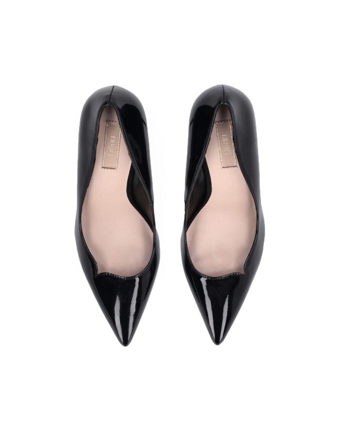 LIU-JO CALZATURE SCARPA DONNA DECOLLETE DEMI 04 IN VERNICE PATENT NERO SF5003 225