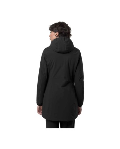 K-WAY GIACCA DONNA DENISE WRM REVERSIBILE MEDIO BLACK PURE/BEIGE CASHMERE K6128UW